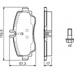 Bosch Σετ τακάκια, Δισκόφρενα - 0 986 424 470 Bosch Σετ τακάκια, Δισκόφρενα - 0 986 424 470