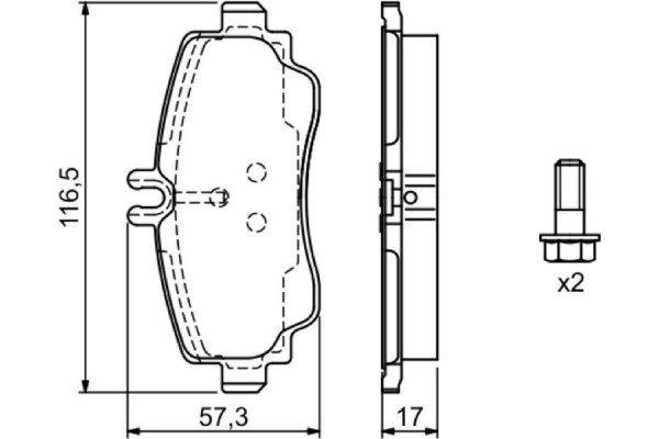 Bosch Σετ τακάκια, Δισκόφρενα - 0 986 424 470 Bosch Σετ τακάκια, Δισκόφρενα - 0 986 424 470