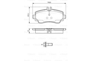 Bosch Σετ τακάκια, Δισκόφρενα - 0 986 424 470