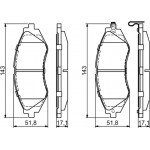 Bosch Σετ τακάκια, Δισκόφρενα - 0 986 424 474
