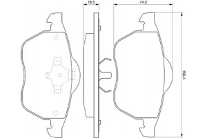 Bosch Σετ τακάκια, Δισκόφρενα - 0 986 424 481