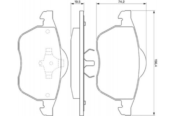 Bosch Σετ τακάκια, Δισκόφρενα - 0 986 424 481