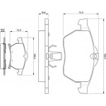 Bosch Σετ τακάκια, Δισκόφρενα - 0 986 424 488