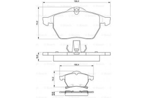 Bosch Σετ τακάκια, Δισκόφρενα - 0 986 424 488