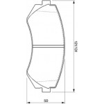 Bosch Σετ τακάκια, Δισκόφρενα - 0 986 424 489