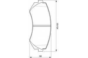 Bosch Σετ τακάκια, Δισκόφρενα - 0 986 424 489