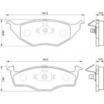 Bosch Σετ τακάκια, Δισκόφρενα - 0 986 424 502