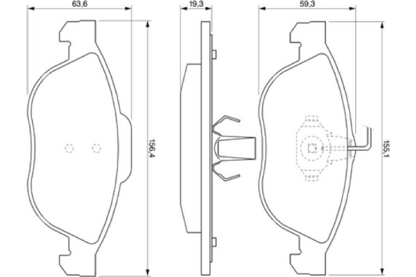Bosch Σετ τακάκια, Δισκόφρενα - 0 986 424 507