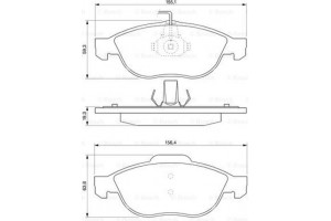 Bosch Σετ τακάκια, Δισκόφρενα - 0 986 424 507