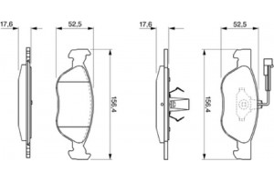 Bosch Σετ τακάκια, Δισκόφρενα - 0 986 424 510