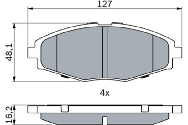 Bosch Σετ τακάκια, Δισκόφρενα - 0 986 424 512