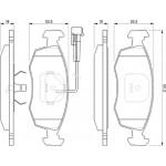 Bosch Σετ τακάκια, Δισκόφρενα - 0 986 424 515