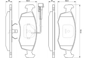 Bosch Σετ τακάκια, Δισκόφρενα - 0 986 424 515