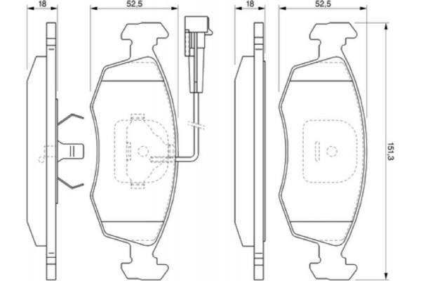 Bosch Σετ τακάκια, Δισκόφρενα - 0 986 424 515