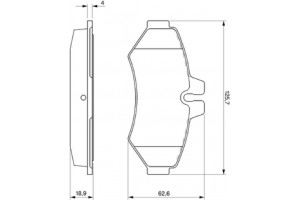 Bosch Σετ τακάκια, Δισκόφρενα - 0 986 424 516