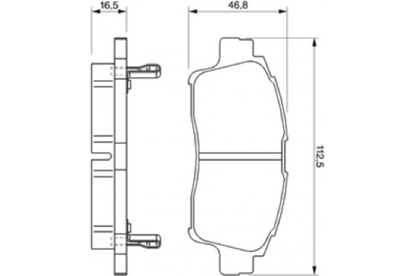 Bosch Σετ τακάκια, Δισκόφρενα - 0 986 424 535