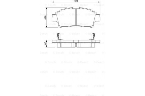 Bosch Σετ τακάκια, Δισκόφρενα - 0 986 424 535