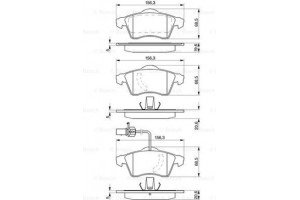 Bosch Σετ τακάκια, Δισκόφρενα - 0 986 424 537