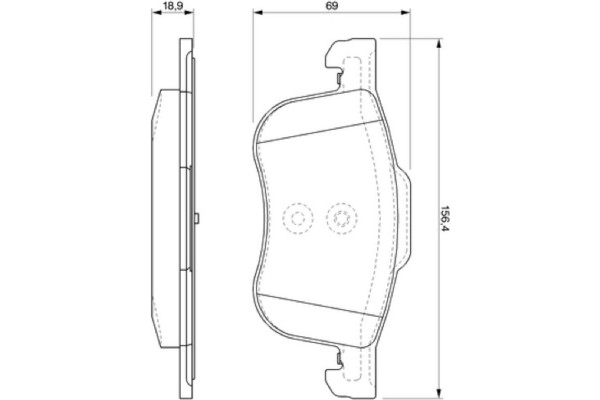 Bosch Σετ τακάκια, Δισκόφρενα - 0 986 424 540