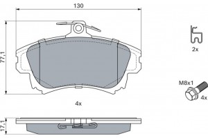 Bosch Σετ τακάκια, Δισκόφρενα - 0 986 424 541