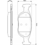 Bosch Σετ τακάκια, Δισκόφρενα - 0 986 424 544