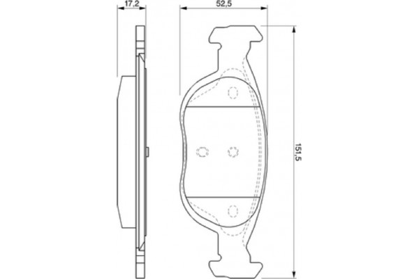 Bosch Σετ τακάκια, Δισκόφρενα - 0 986 424 544