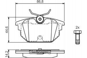 Bosch Σετ τακάκια, Δισκόφρενα - 0 986 424 545