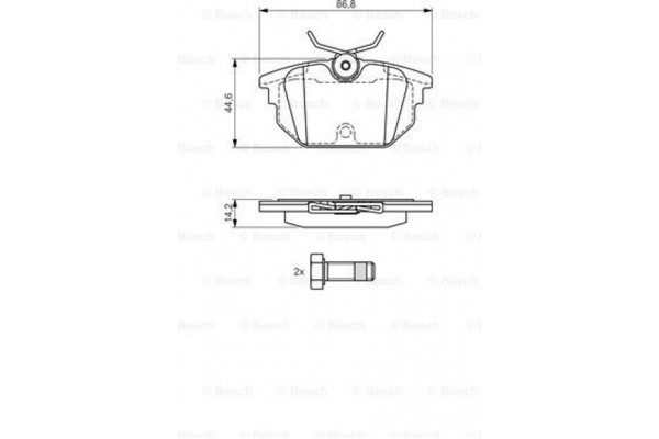 Bosch Σετ τακάκια, Δισκόφρενα - 0 986 424 545