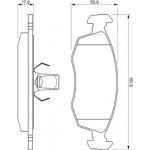 Bosch Σετ τακάκια, Δισκόφρενα - 0 986 424 554