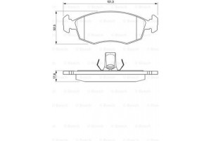 Bosch Σετ τακάκια, Δισκόφρενα - 0 986 424 554