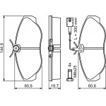 Bosch Σετ τακάκια, Δισκόφρενα - 0 986 424 556