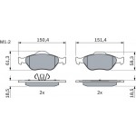 Bosch Σετ τακάκια, Δισκόφρενα - 0 986 424 558