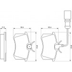 Bosch Σετ τακάκια, Δισκόφρενα - 0 986 424 559