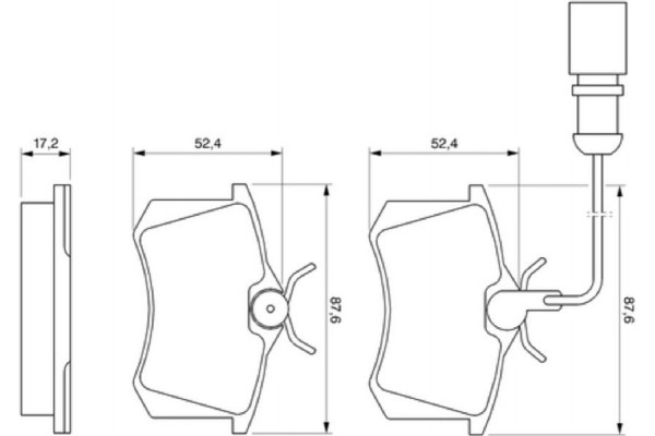Bosch Σετ τακάκια, Δισκόφρενα - 0 986 424 559