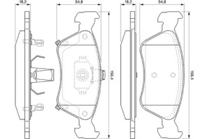 Bosch Σετ τακάκια, Δισκόφρενα - 0 986 424 560