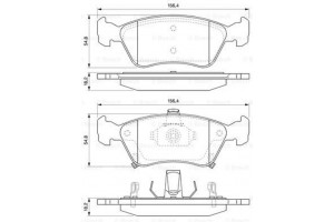 Bosch Σετ τακάκια, Δισκόφρενα - 0 986 424 560