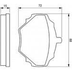 Bosch Σετ τακάκια, Δισκόφρενα - 0 986 424 563