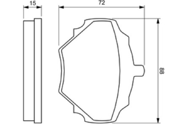 Bosch Σετ τακάκια, Δισκόφρενα - 0 986 424 563