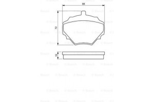 Bosch Σετ τακάκια, Δισκόφρενα - 0 986 424 563