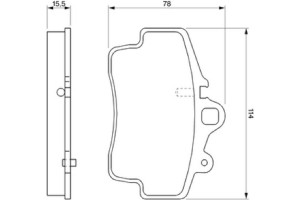 Bosch Σετ τακάκια, Δισκόφρενα - 0 986 424 570