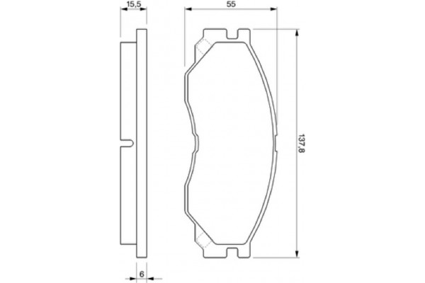 Bosch Σετ τακάκια, Δισκόφρενα - 0 986 424 572