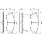 Bosch Σετ τακάκια, Δισκόφρενα - 0 986 424 575