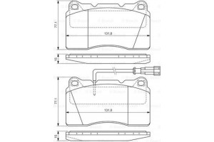 Bosch Σετ τακάκια, Δισκόφρενα - 0 986 424 577
