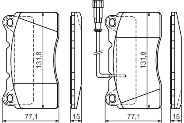 Bosch Σετ τακάκια, Δισκόφρενα - 0 986 424 577