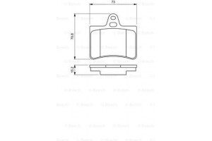 Bosch Σετ τακάκια, Δισκόφρενα - 0 986 424 580