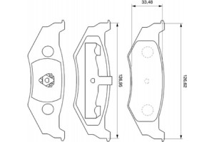 Bosch Σετ τακάκια, Δισκόφρενα - 0 986 424 585