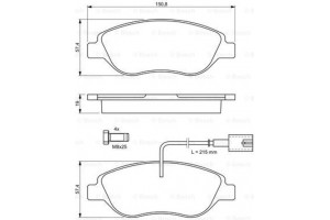 Bosch Σετ τακάκια, Δισκόφρενα - 0 986 424 595