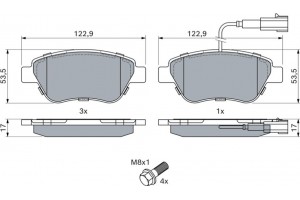 Bosch Σετ τακάκια, Δισκόφρενα - 0 986 424 597