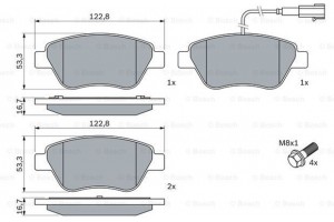 Bosch Σετ τακάκια, Δισκόφρενα - 0 986 424 597