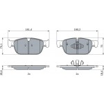 Bosch Σετ τακάκια, Δισκόφρενα - 0 986 424 599